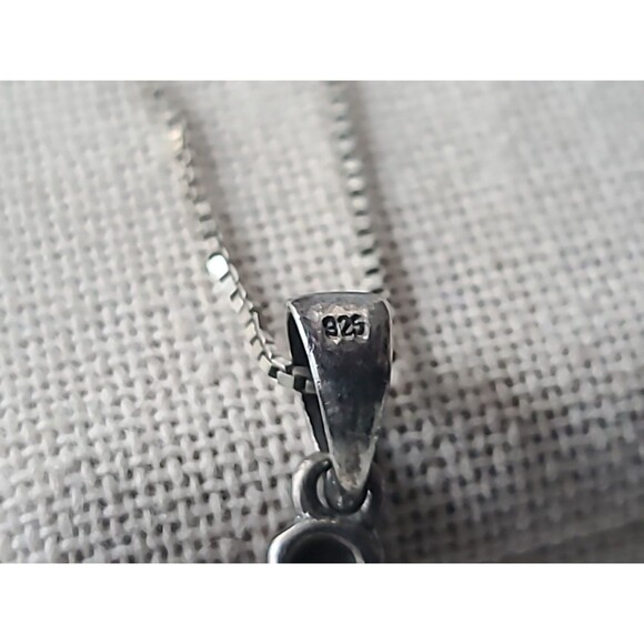 Italian 925 Sterling Silver Marcasite Cross Pendant Necklace Vintage, READ - Picture 5 of 10